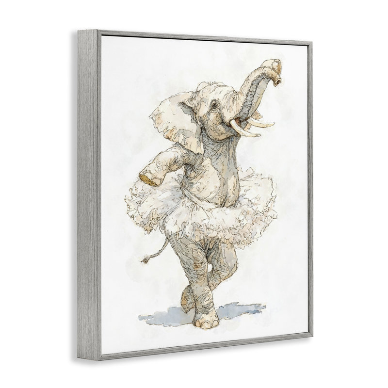 Ballet Elephant Tutu, estampe numérique, design par Ziwei Li, Estampe numérique Farmhouse, H 14 po x l 11 po