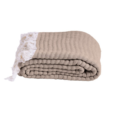 Jeté en fibre de coton Kantha