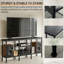 Unfinished TV Stand for TVs up to 55" with Fireplace Included