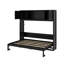 Lit escamotable double avec armoires de rangement