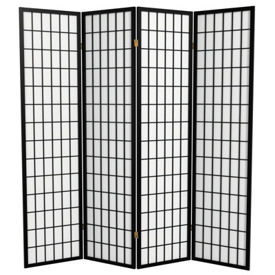 Paravent de cloison pliable 4 panneaux Ebern Designs