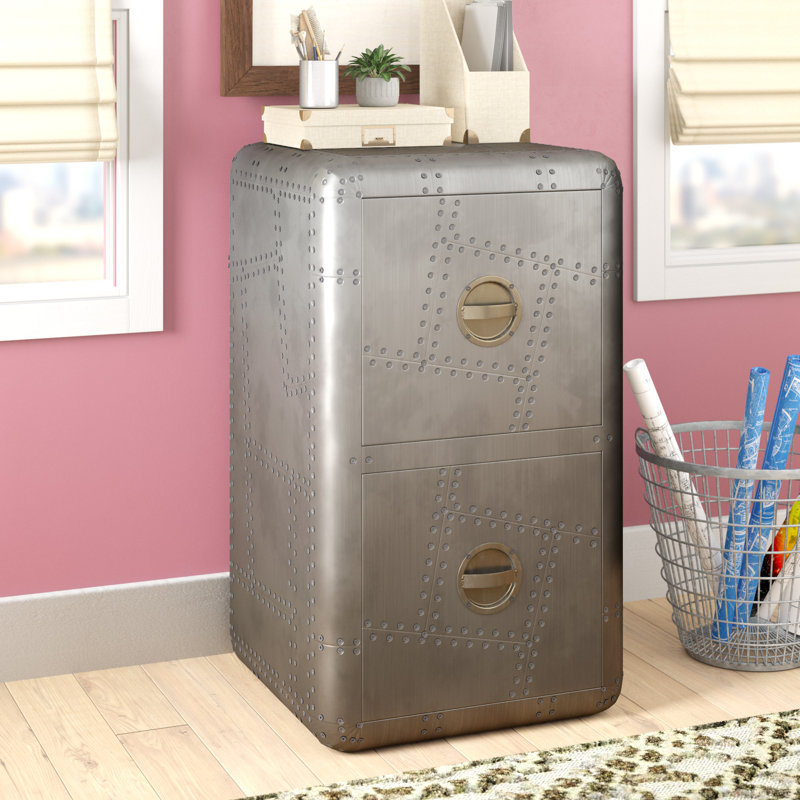 Raymond 18'' Wide 2 -Drawer Solid Wood File Cabinet