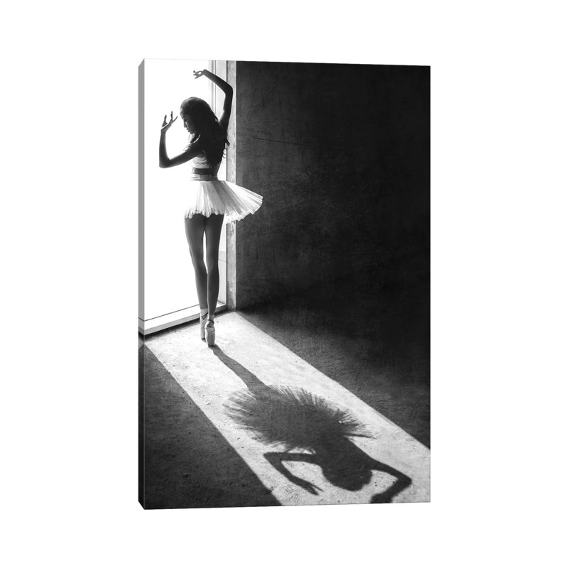 Shadow Dance by Sebastian Kisworo - Print on Canvas, 30.48cm H x 20.32cm W x 1.91cm D, Wrapped Canvas