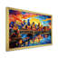 «Colorful City Minneapolis Popart II», reproduction sur toile-2032741434-2032741435