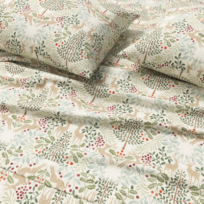 100% Turkish Cotton Flannel Holiday Sheet Sets