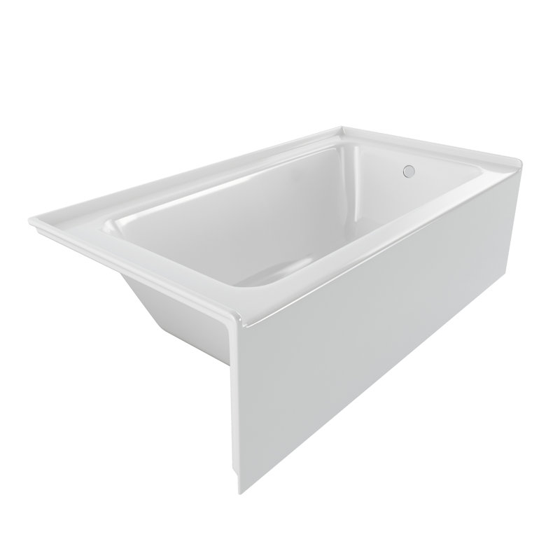 60'' x 30'' Soaking Acrylic Bathtub, Right