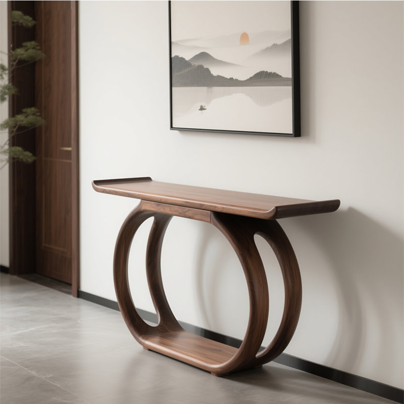 Nouvelle console en bois massif de style chinois, H 34,6 po x l 59 po x P 16,5 po