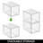 mDesign Stacking Plastic Storage Kitchen Bin with Pull-Out Drawers
