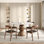 Ensembles de table de salle à manger en pierre frittée 5 \ 7 Pcs Modern Modern