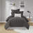 Brooklyn Cotton Jacquard Duvet Cover Set with Euro Shams and Throw Pillows-1154832422-1154832446