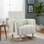 Chaise berçante d'appoint rembourrée avec coussin