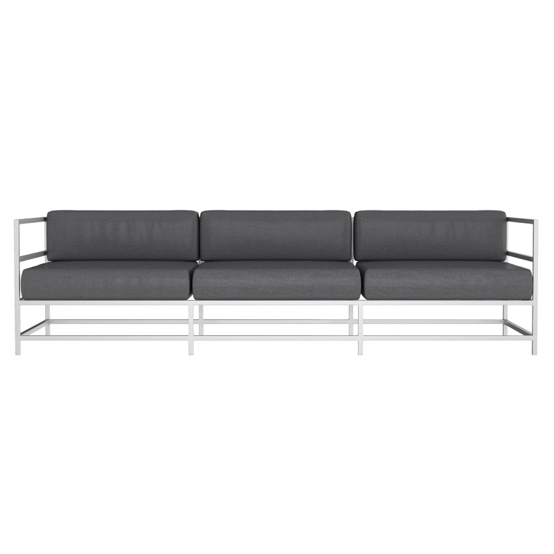 Canapé Delano, NO, Argent Kessler, Tissage uni ardoise coulée Sunbrella®