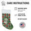 Chaussette de Noël blanche et grise en coton de Tuléar