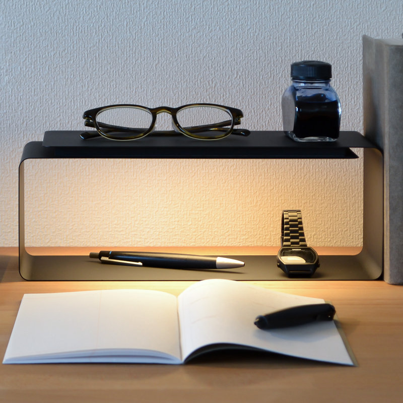 Light Shelf LED Table Lamp, Black
