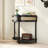 Unique Half Moon Design End Table with Sliding Rattan Door,Elegant Semi-circle Entryway Console Table with 2 Rattan Storage Cabinet and Bottom Shelf for Living room, Bedroom, Study, Hallway-433331140