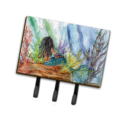 Metal Wall Organizer with Key Hooks