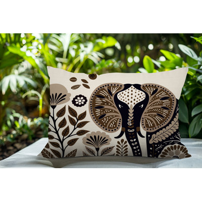 Coussin lombaire réversible intérieur / extérieur Issa Elephant