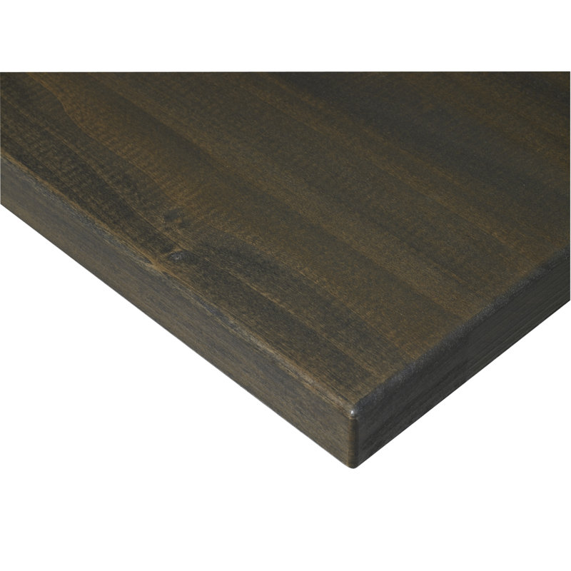 Table pour salle de pause carrée en bois, Espresso rétro, H 29 po x L 36 po x l 36 po