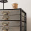 Metal 12 - Drawer Rectangle Accent Chest