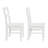 Acerra Solid Wood Ladder Back Side Chair in White