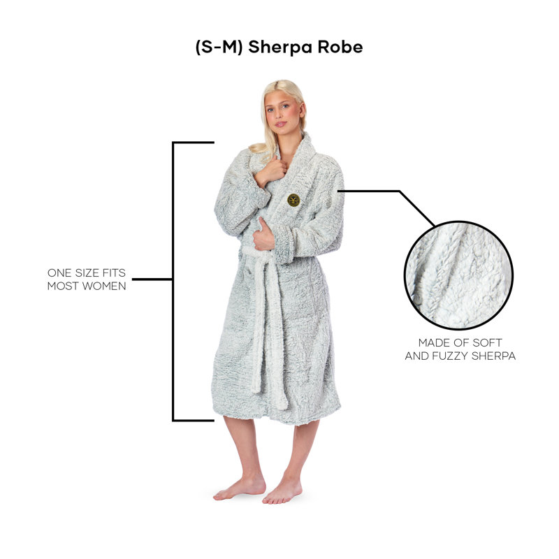 Womens Mid-Calf Bathrobe with Pockets