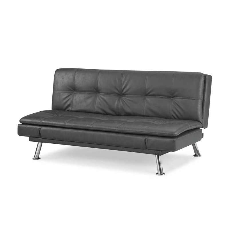 Canapé-lit Serta Billie-Loren, Polyester 100 % gris foncé