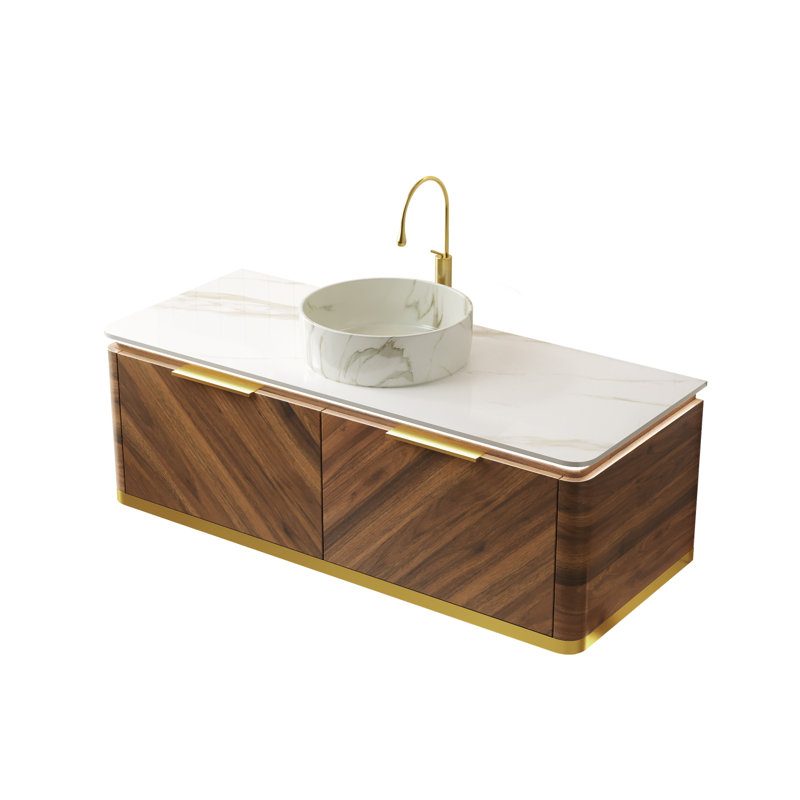 Meuble-lavabo flottant 48 po avec lavabo et capteur 48 po