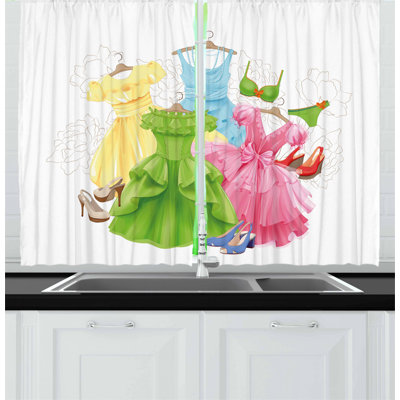 Pointed Kitchen Curtain