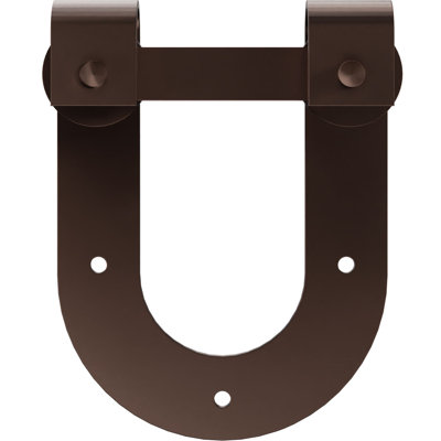 Premium Horseshoe Roller Hanger Steel Single Door Barn Door Hardware Kit Standard Single