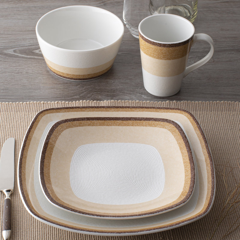 Couvert individuel 4 pièces Noritake Colorscapes Layers, Désert