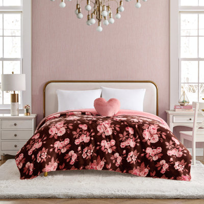 Betsey Johnson Printed Soft Plush Fleece Blankets