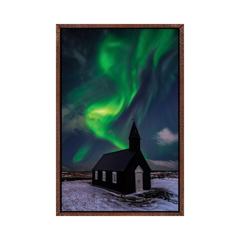 Untitled by David Martin Castan - Print on Canvas, Classic Brown Wood Floater Framed, 66.04cm H x 45.72cm W x 3.81cm D