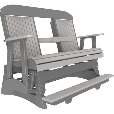 Banc d'extérieur coulissant en polywood