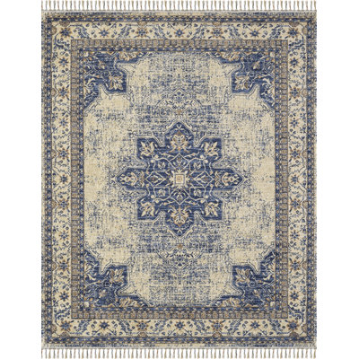 Tapis oriental bleu / beige Dovidio