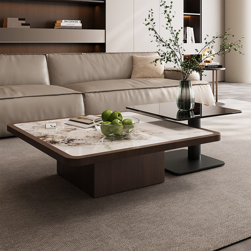 Ensemble de tables basses Modern, H 11,4 po x L 35,4 po x l 35,4 po