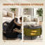 HOMCOM Round Coffee Table with Storage Modern Centre Table-577875040-577875045-577875041
