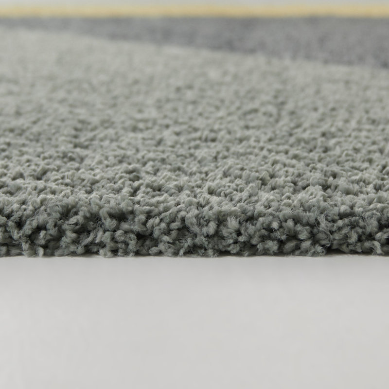 Tapis bleu marine / orange / bleu Satter, Rectangle 7 pi 10 po x 10 pi