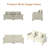 83.9-Inch Modular Sectional In Chenille Fabric-2027211939