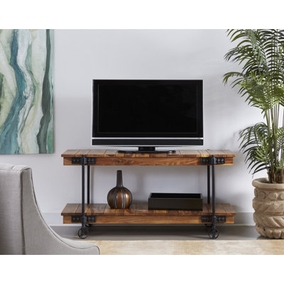 Catrell 63'' Solid Wood Top Console Table