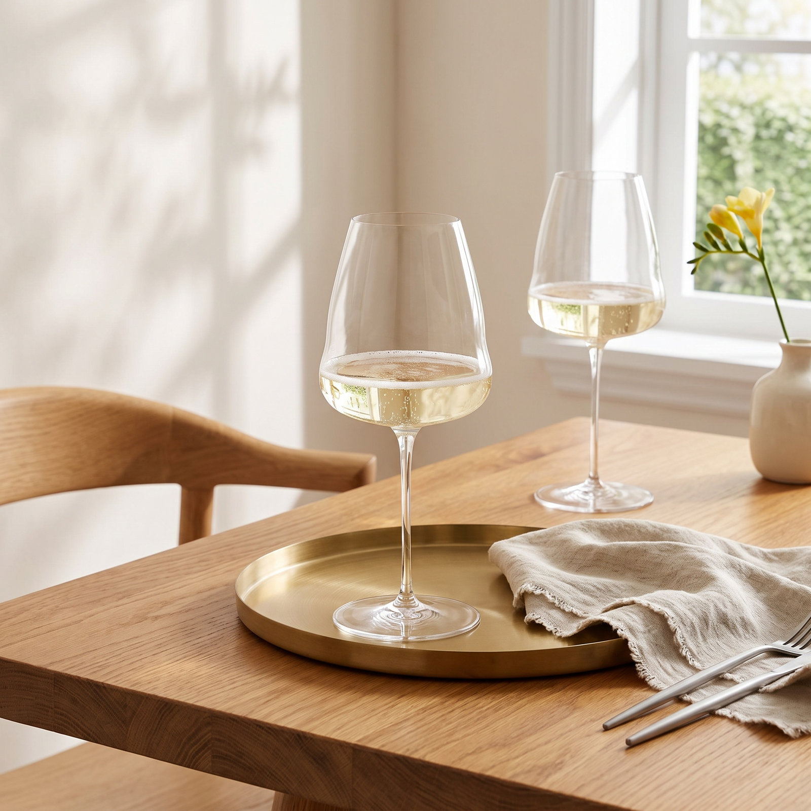 Winewings Crystal Champagne Flute