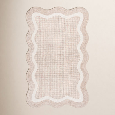Hand-Tufted Geometric Wool Rug