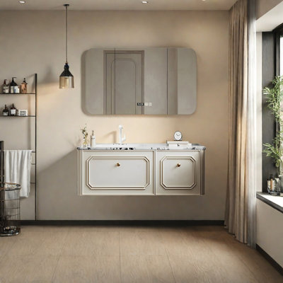 Armoire de salle de bain style français
