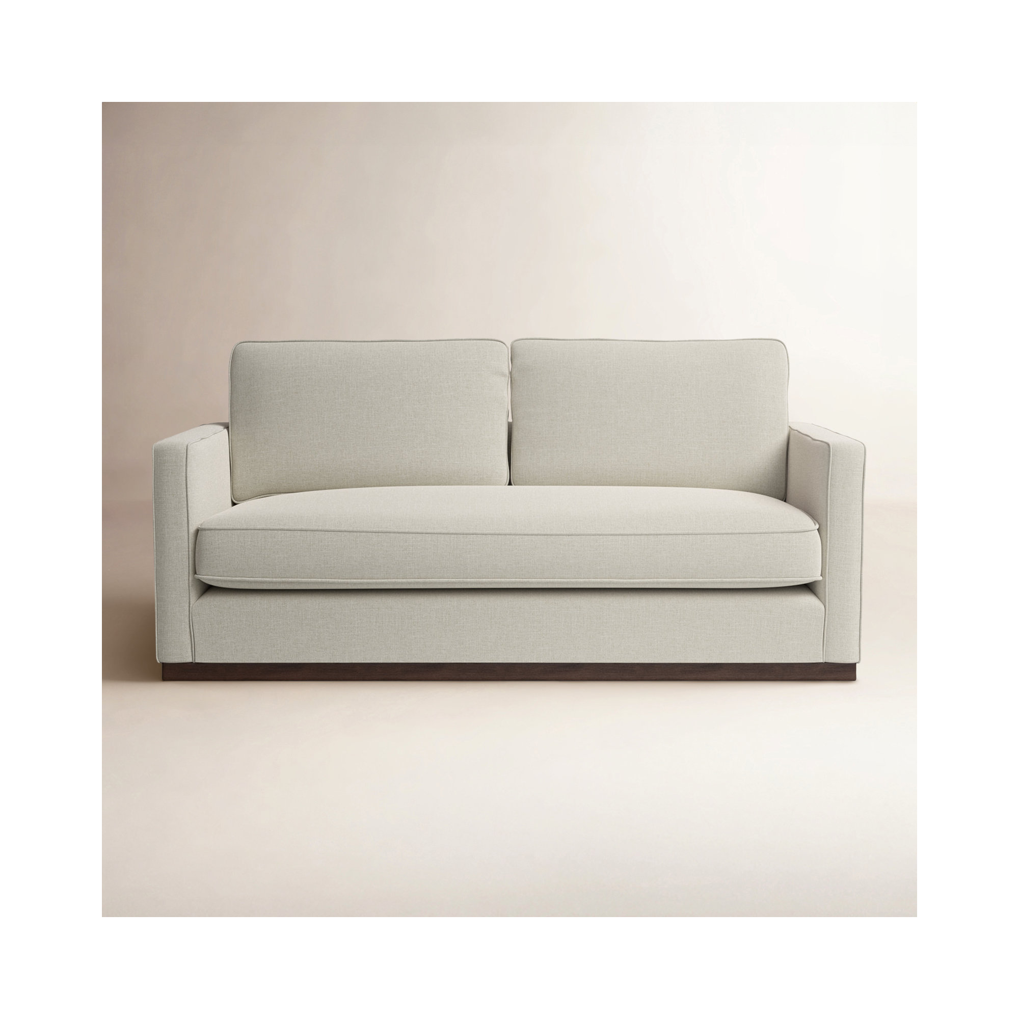 Bobbi 73'' Upholstered Loveseat, Effie Linen Performance Linen
