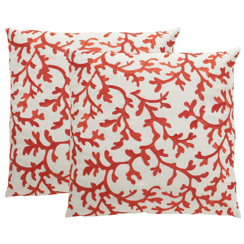 Embroidered Throw Pillow