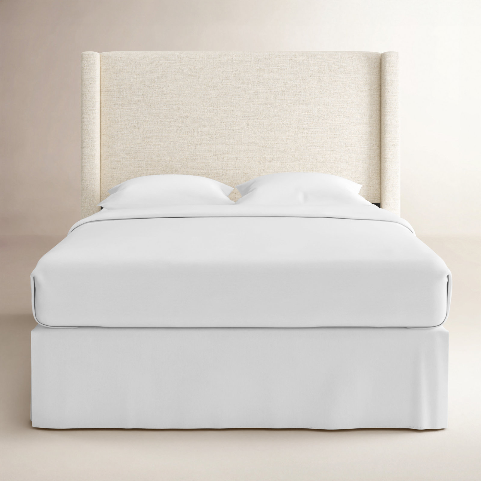 Hanson Pine Headboard, Queen, Classic Talc Linen