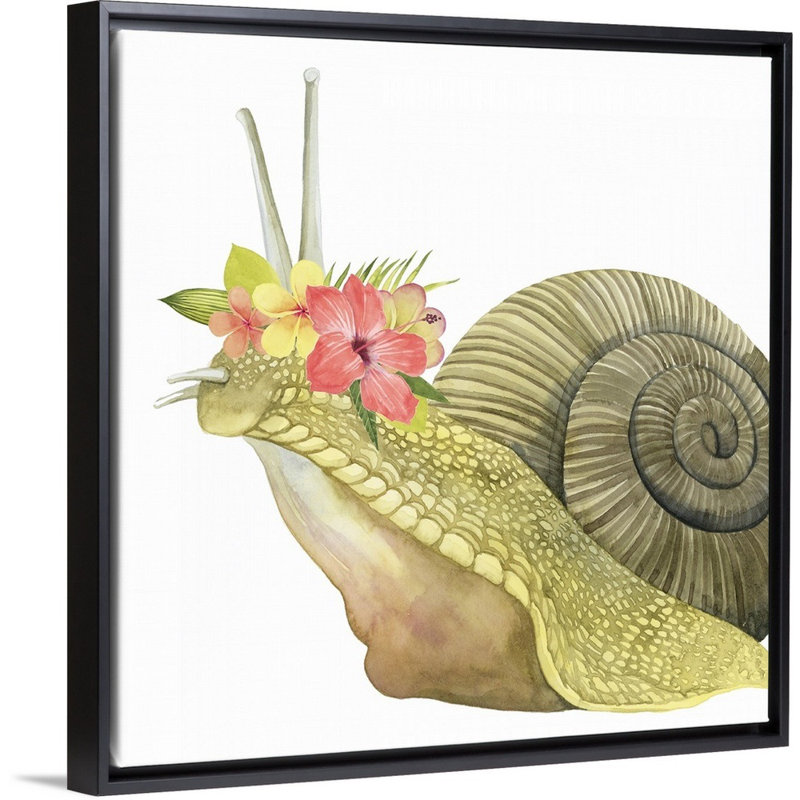 Art sur toile tropical halo i Shuttleworth, H 30 po x l 30 po x P 1,75 po, Cadre flottant noir
