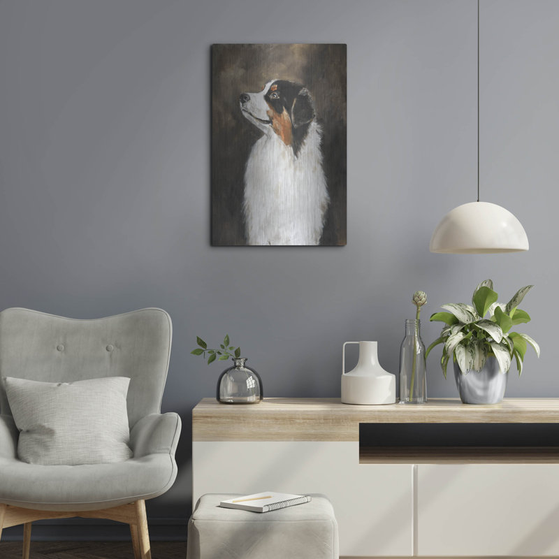 " Australian Shepherd " by Solveiga, 24" H x 16" W