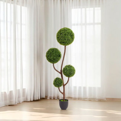 Modular 4-Sphere Artificial Greenery – Effortless Assembly