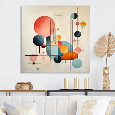 Syncronicities Midcentury Elegant Retro Art I - Abstract Midcentury Wall Art