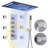 Rodeo 23"Lx15"W Flush Mounted LED Bluetooth Music Thermostatic Complete Shower System with 6 Body Jets-105531449